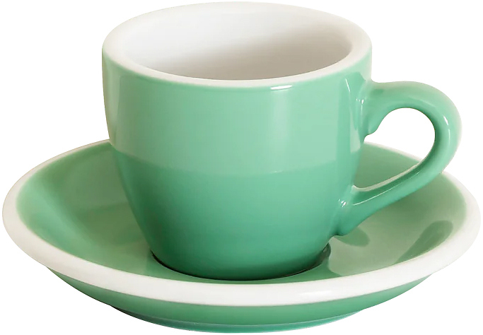 Пара кофейная Loveramics Egg C088-B128B 80 мл, мятная