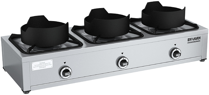 Плита газовая Вулкан KSB03 8083 WOK