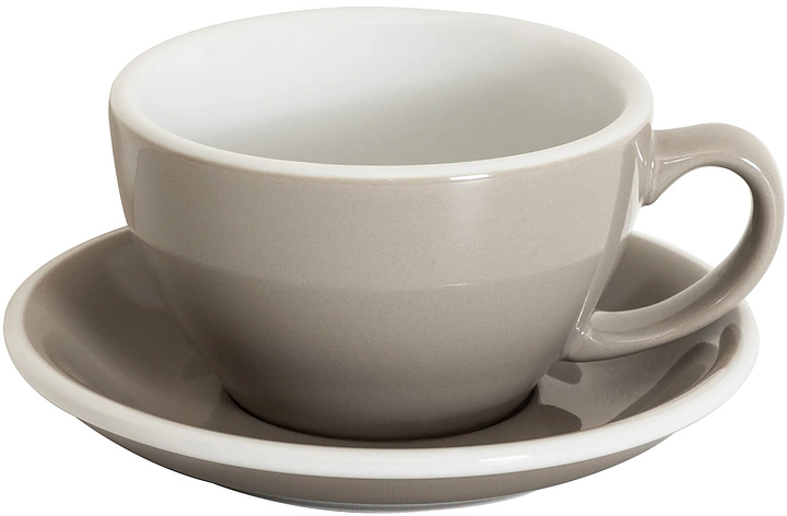 Кофейная пара Loveramics Egg Latte Cup 300-64BTP/65BTP 300 мл, серый (taupe)