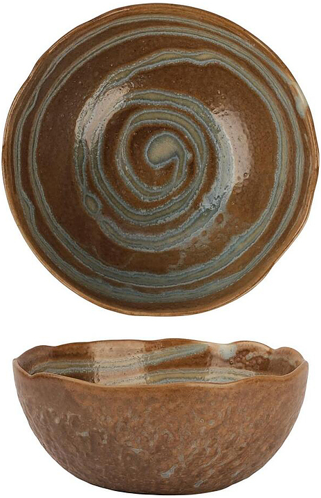 Салатник P.L. Proff Cuisine Dark Brown Frutti di Mare 81241225 15,3 см