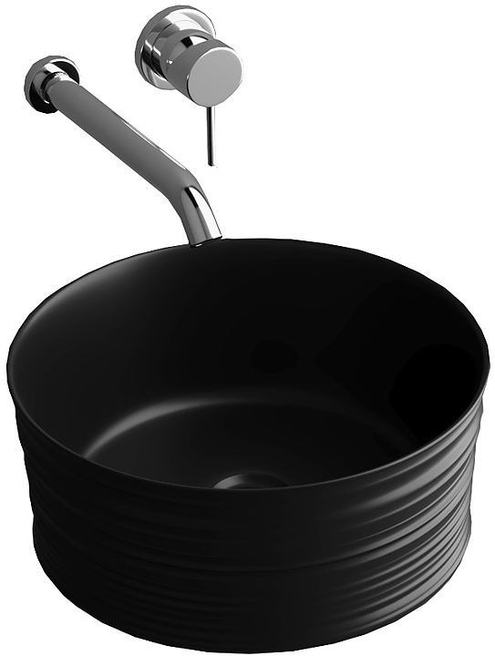 Раковина Grossman GR-3025BM 40,5x40,5 см, черная матовая