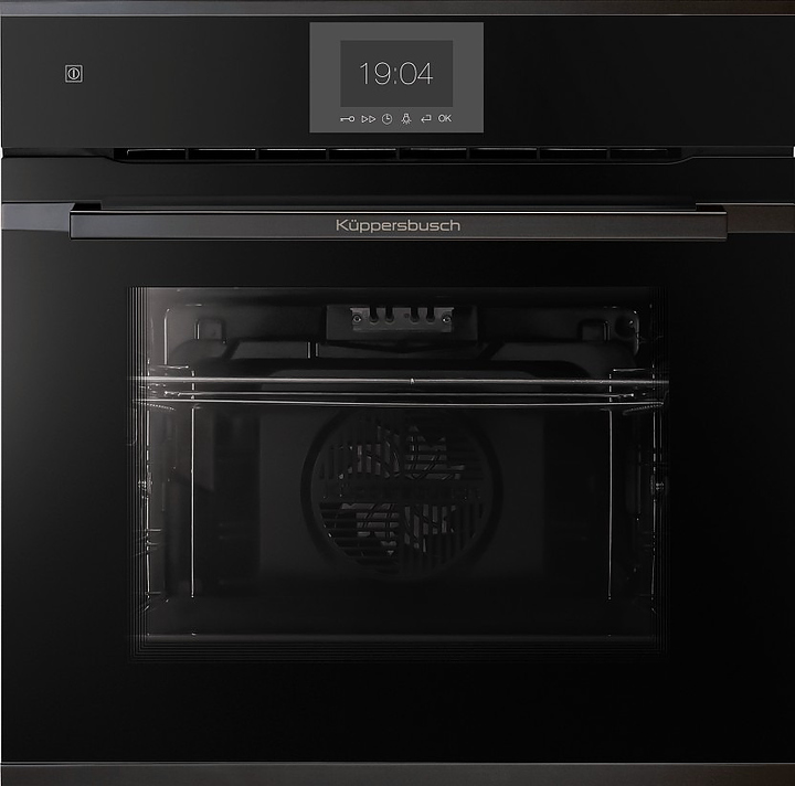 Духовой шкаф с пиролизом Kuppersbusch BP 6550.0 S6  Black Steel 3600 Вт 70 л 595х559х595 мм черный