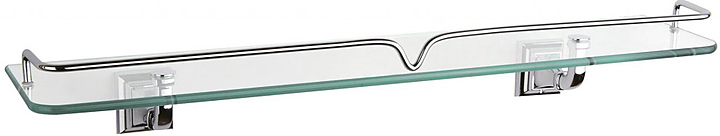 Полка стеклянная Art&Max Zoe AM-G-6837 хром