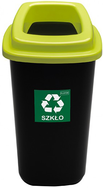 Контейнер для мусора PLAFOR Sort Bin 28 л черный, зеленый