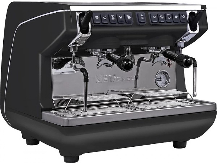Кофемашина Nuova Simonelli Appia Life Compact 2 Gr V черная, высокие группы, экономайзер, автомат