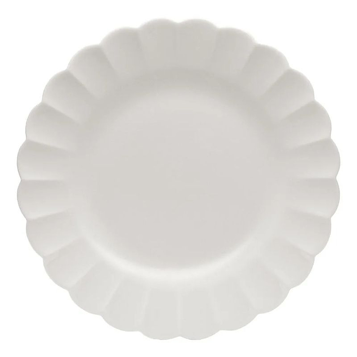 Тарелка мелкая Oxford FLORA CAMELIA 152273 d 27.5 см белый