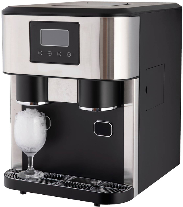 Льдогенератор Hurakan HKN-IMSD15 с измельчителем и диспенсером для льда