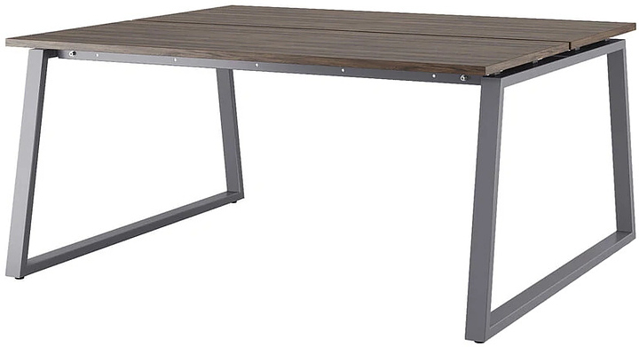 Стол офисный КОБОР TR/2-160/140 graphite/charlston