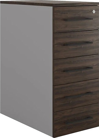 Тумба приставная КОБОР TS5-40/80 aluminum/charlston