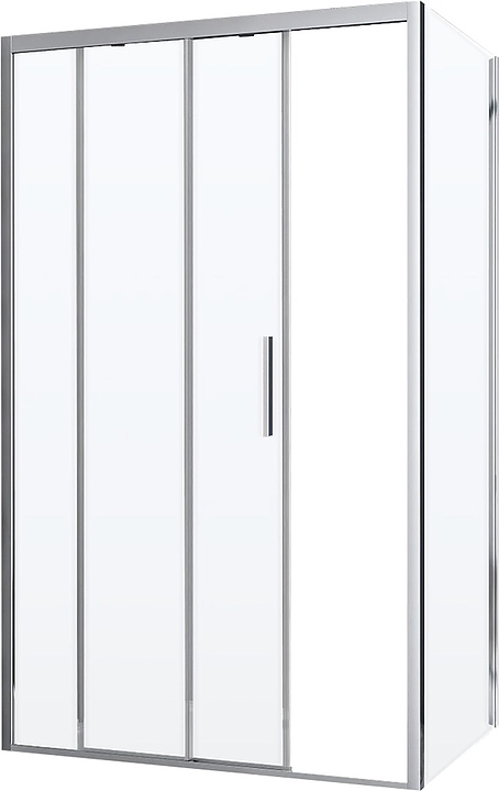 Уголок душевой Vincea Soft VSR-3SO8015CL 150х90 см, прозрачное стекло, хром