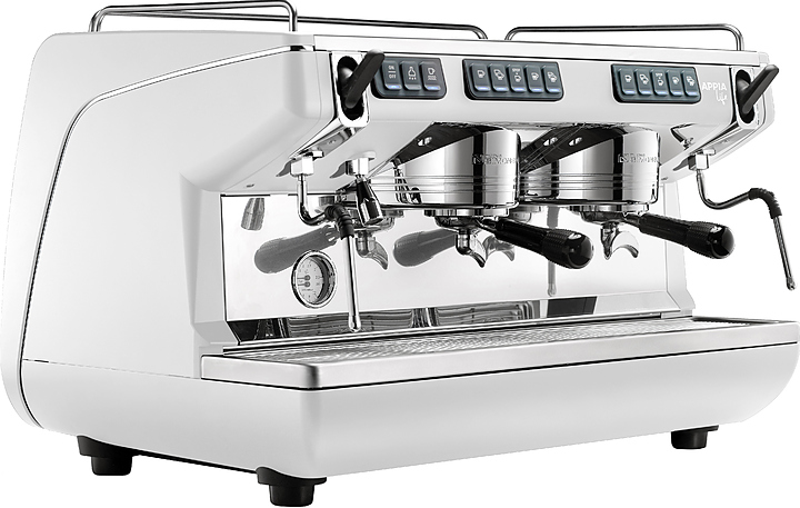Кофемашина Nuova Simonelli Appia Life 2Gr V белая, высокие группы, экономайзер, автомат