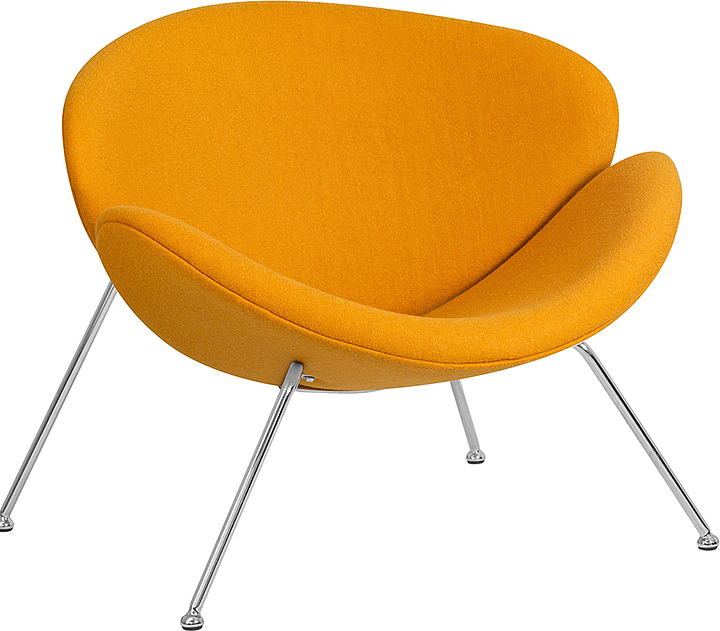 Кресло обеденное DOBRIN 72-LMO EMILY (желтое, хром)