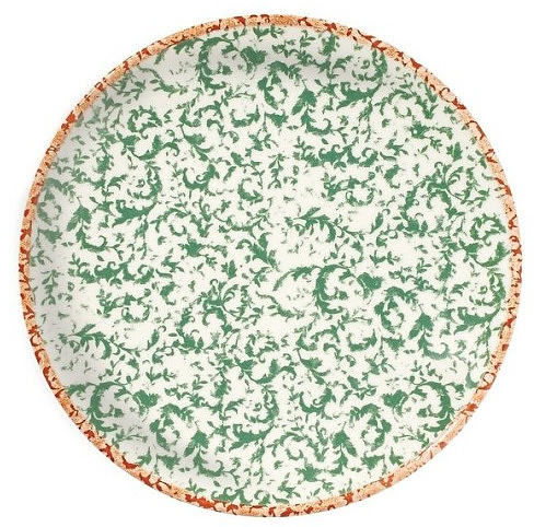 Тарелка ID Fine Venecia Green 20641-111027 27 см белый, зеленый