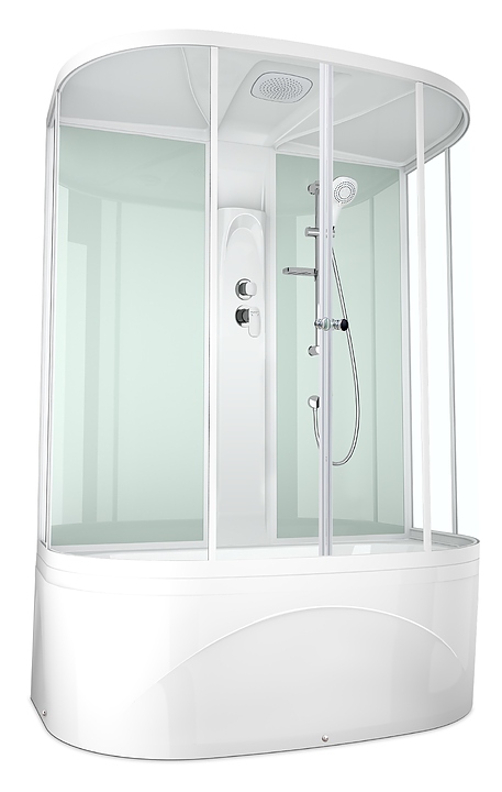 Душевая кабина Domani-Spa Neat high DS01N158HWCl00 150х80 см
