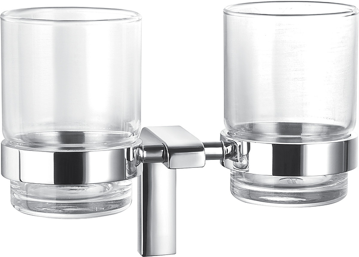 Стакан для зубных щеток с держателем CEZARES ULTIMA CZR-F-8930A двойной
