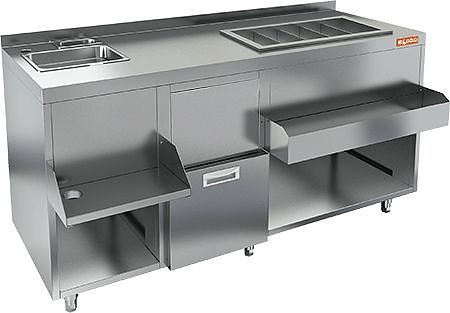 Барная станция HICOLD НБМКС-15/5БПК (с бортом, без ящика)