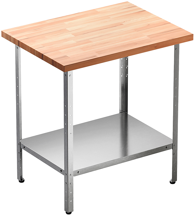 Стол кондитерский Мебель Фронт Профи СКПП 600x700x860 мм, полка сплошная, бук