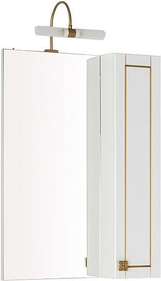Зеркало Aquanet Честер 60 белое, золото
