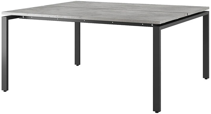 Стол офисный КОБОР P/2-80/160 black/chicago