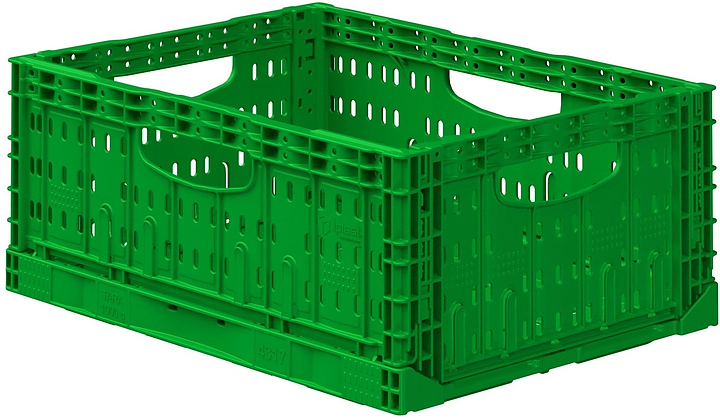 Ящик для овощей и фруктов iPlast FC-4317 400х300х170 мм салатовый