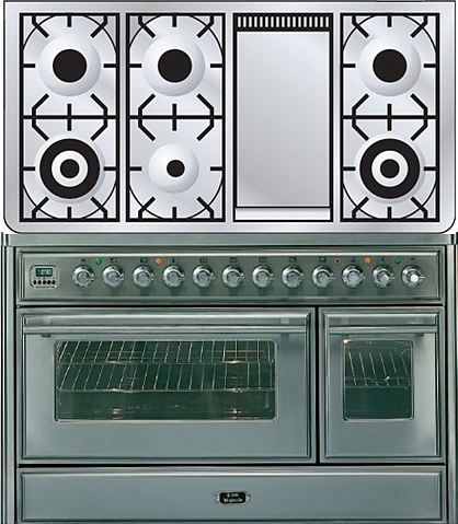 Газовая плита с духовым шкафом ILVE MT-120FD-E3