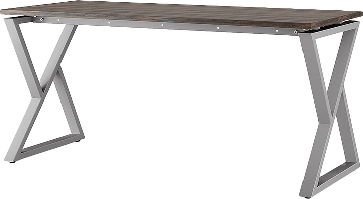 Стол компьютерный КОБОР КW-80/80 aluminum/charlston