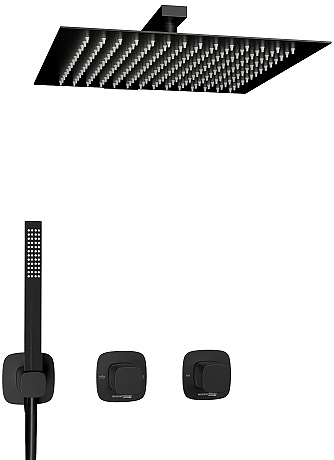 Встраиваемый комплект для душа Wasserkraft Nuthe 9100 A9151.264.219.162.327.242.217 черный