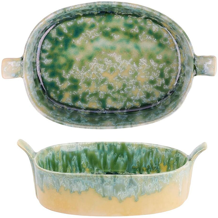 Блюдо овальное P.L. Proff Cuisine Green Frutti di Mare 81222021 19,5х11,2 см