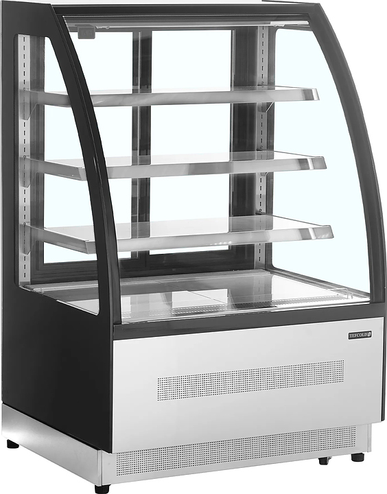 Витрина кондитерская TEFCOLD LPD900C/BLACK черная/нерж