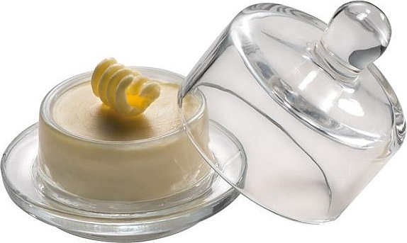 Масленка APS 79818 d=9 см h=9 см с крышкой (стекло)