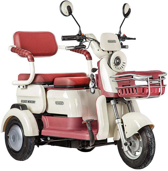 Трицикл Rutrike Gelbert Mercury бело-красный