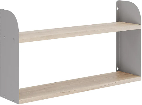 Полка КОБОР S1-80/20 aluminum/natural