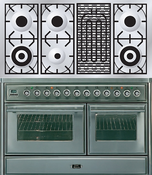 Газовая плита с духовым шкафом ILVE MTS-120BD-VG
