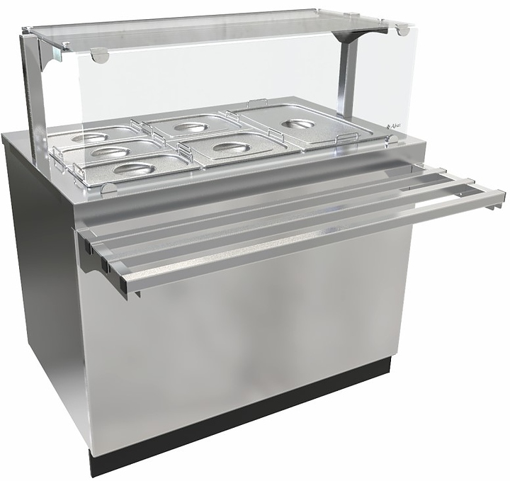 Прилавок-мармит Abat ЭМК-70Е для вторых блюд нерж.