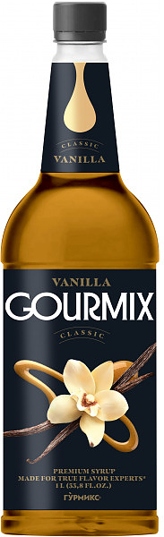 Сироп Gourmix 10416001 Ваниль 1 л (бутылка ПЭТ)