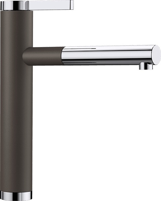 Смеситель Blanco Linee-S хром/кофе