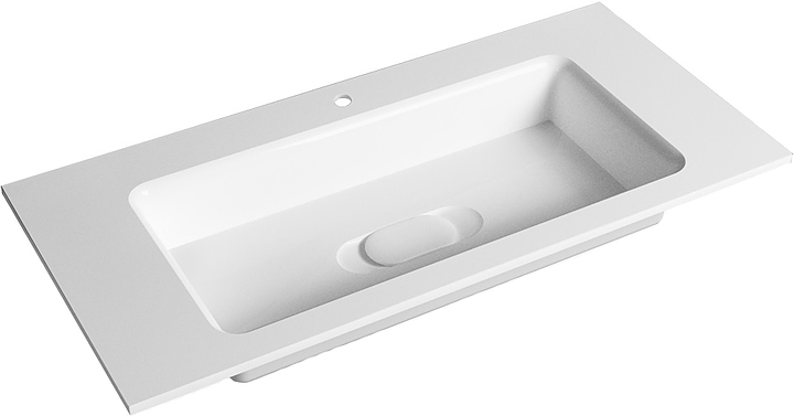 Раковина Jorno Modul 100 Mol.08.100/W 97x45 см, мрамор (с уценкой)