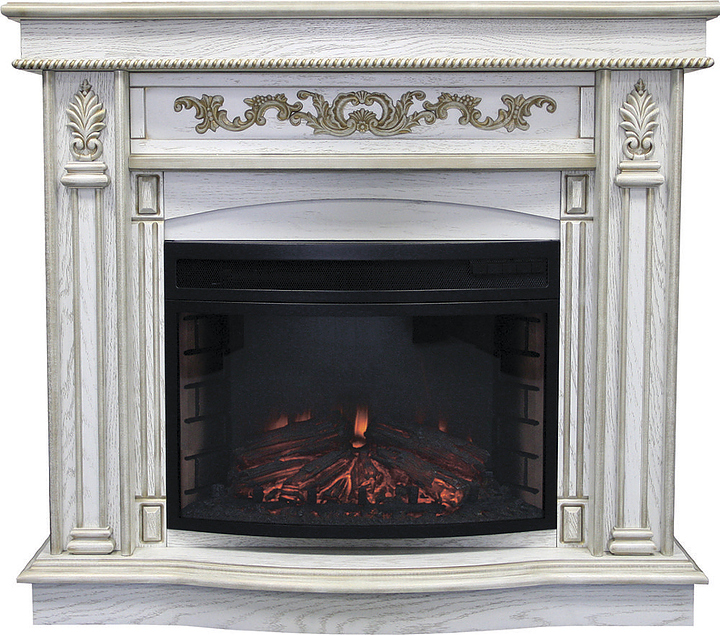 Каминокомплект Royal Flame Cardinal белый дуб с очагом Dioramic 25