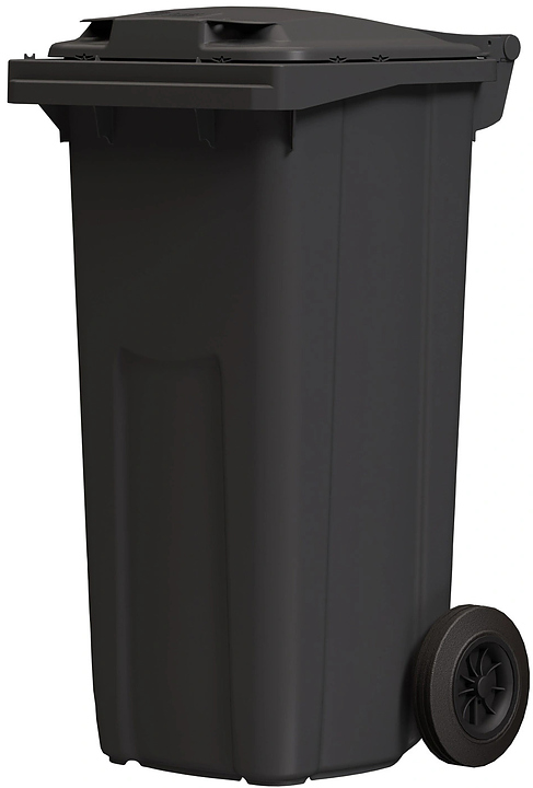 Контейнер для мусора iPlast 27.C29 R 120 л темно-серый