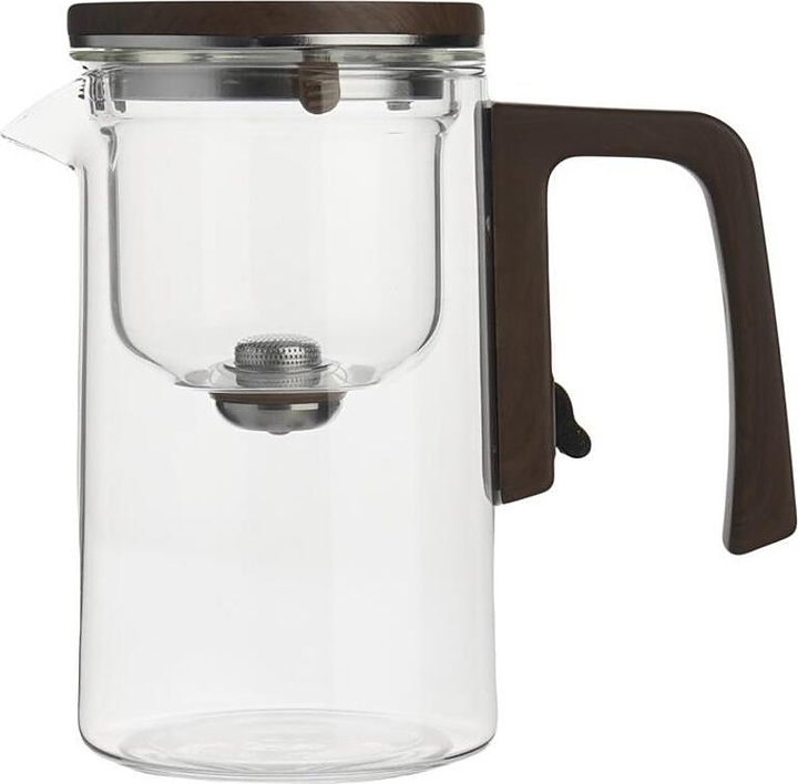 Чайник P.L. Proff Cuisine S0501-3 510 мл d=9 см h=15 см с фильтром гунфу, курковый магнитный слив (термостекло / пластик)