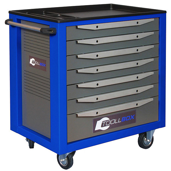 Тележка инструментальная КМК завод TOOLLBOX Standart TBS-7 315 кг, RAL 2008/RAL 5005