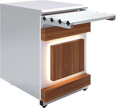 Прилавок нейтральный Luxstahl ПН-600 Premium Eco Wood