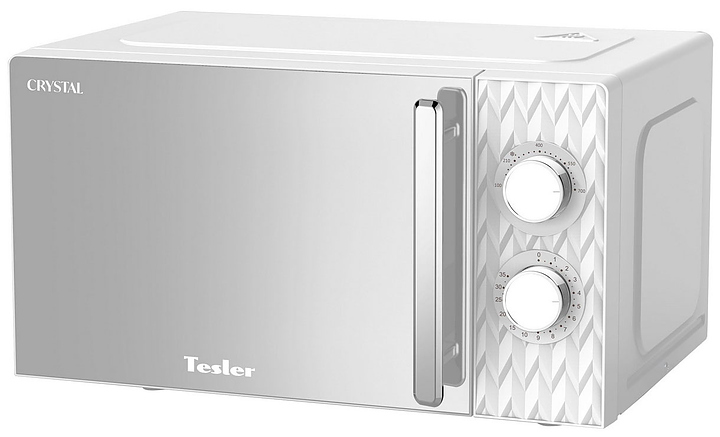 Микроволновая печь - СВЧ TESLER Crystal MM-2004 WHITE 20 л, белый