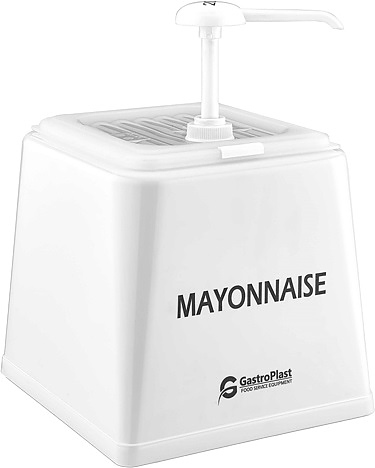 Диспенсер для соуса Gastroplast GDM-01 2,5 л с дозатором 25 мл (полипропилен) белый