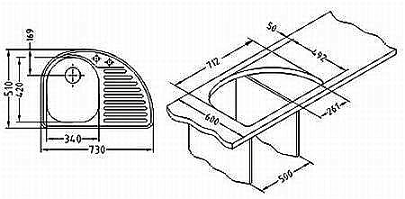 Мойка Alveus Futur 10 L/R (вентиль-автомат)