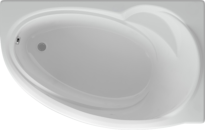 Ванна Aquatek Бетта 160 BET160-0000026 160х97 см, правая, с фронтальным экраном, акрил