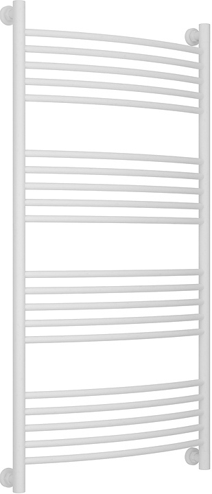 Полотенцесушитель водяной Сунержа Богема+ 120x60 см с выгнутой перемычкой, матовый белый