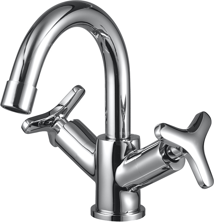 Смеситель для раковины LEMARK plus Spirit LM1907C с поворотным изливом, двуручный, хром