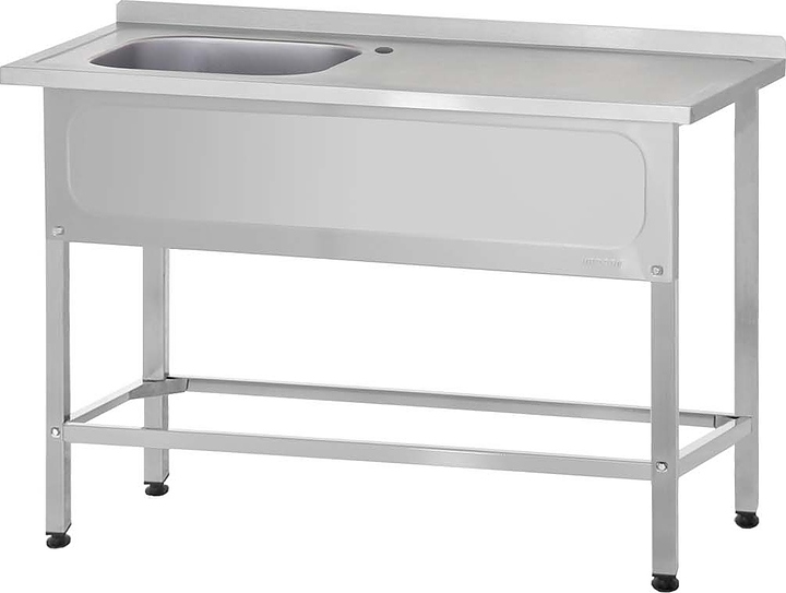 Ванна моечная Mecon Norma Ral РПЦн 1200х600х860 мм (1 м/о левое 500х400х250 мм) ножка профильная