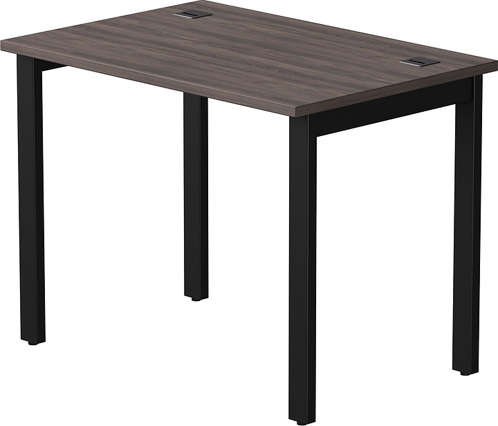 Стол офисный Everprof EVO 980х670х755 мм (ЛДСП / металл) дуб пасадена / черный